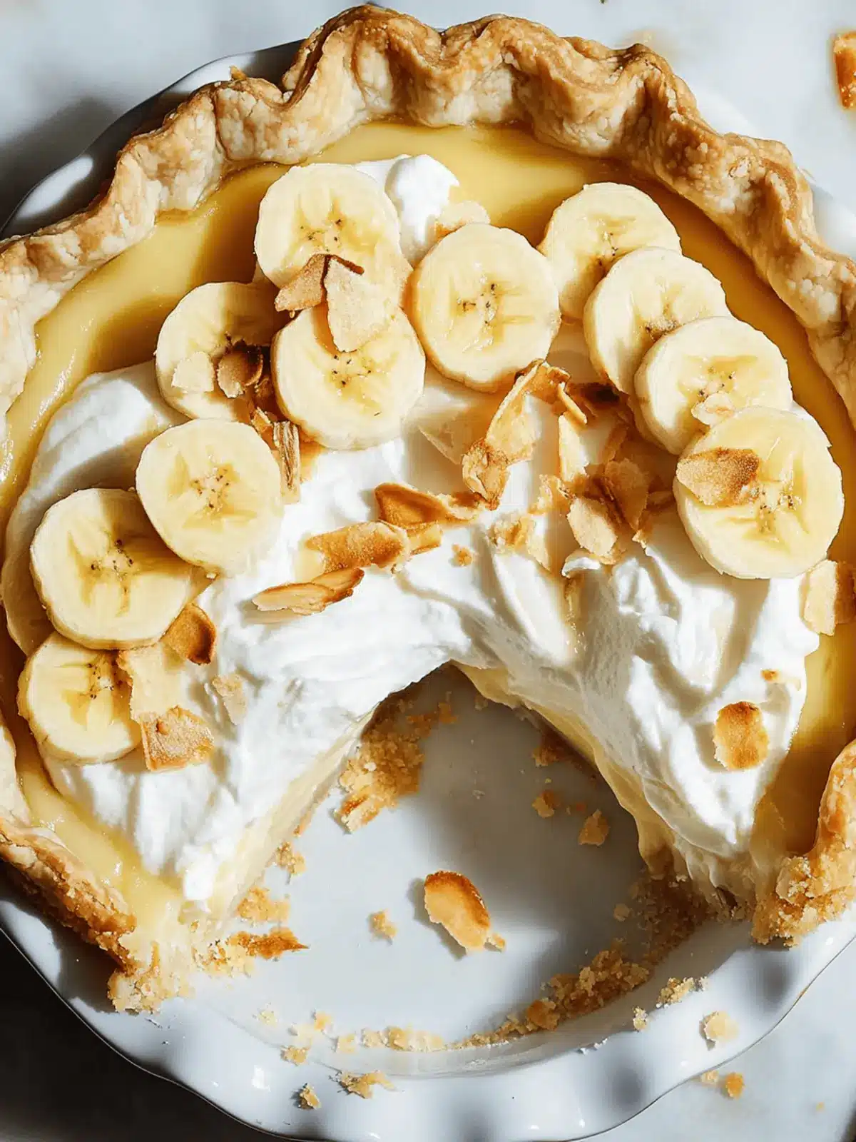 Irresistible Banana Cream Pie: Creamy Custard & Flaky Crust
